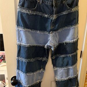 Patchwork Denim Jeans